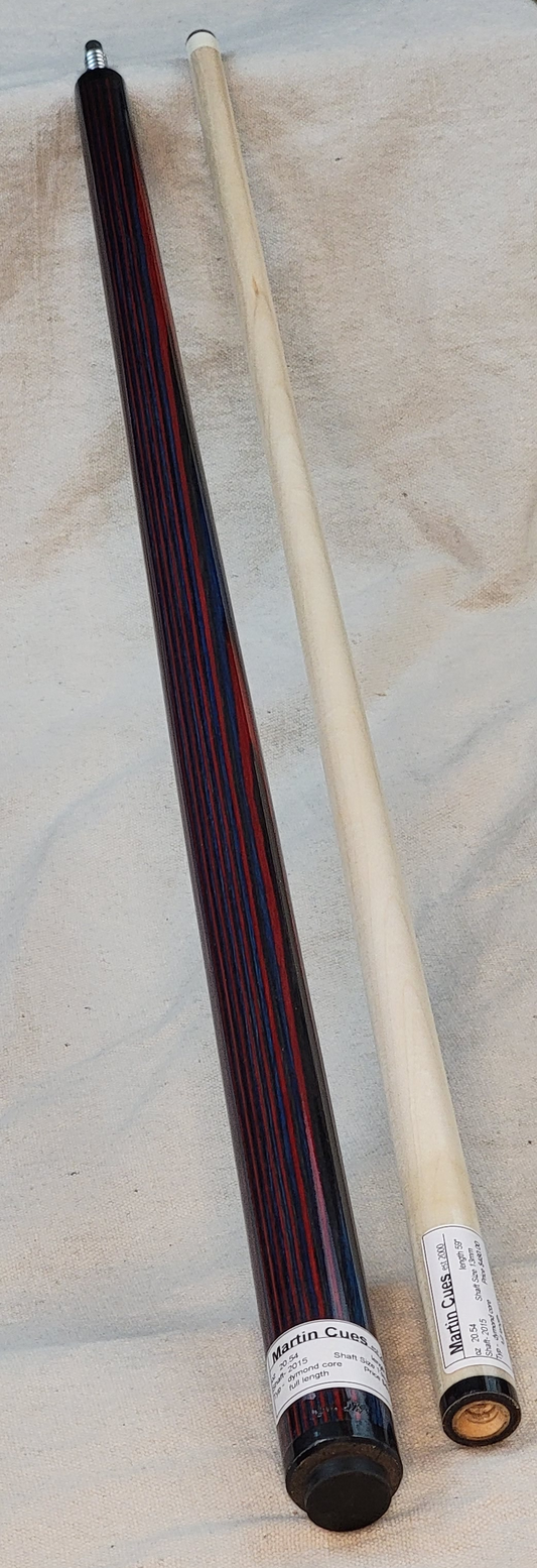 Diamond wood 4 (black blue red) 2015